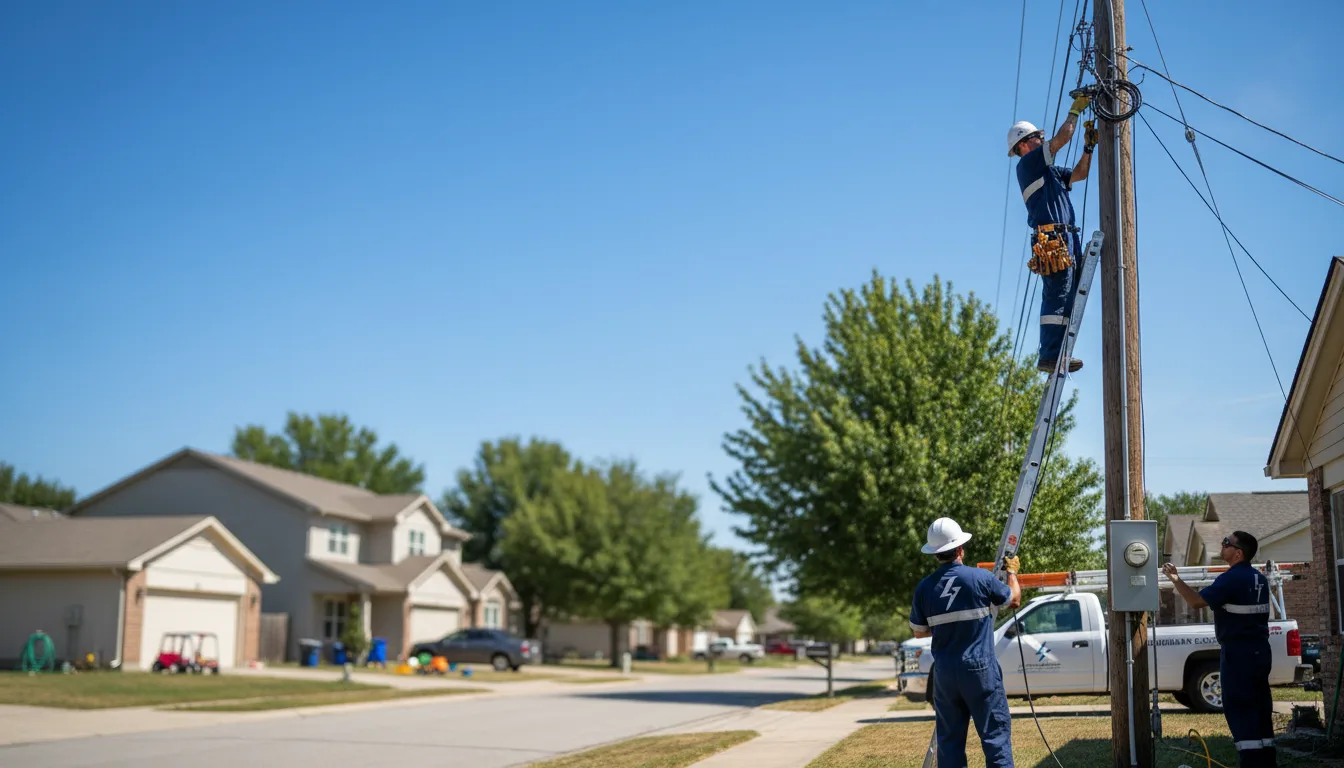 Residential electrician providing installation services in Sharon Center, OH